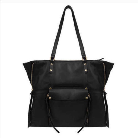 ♥️ NWT KOOBA BLACK SOFT NAPPA LEATHER SATCHEL W GO - Picture 1 of 8